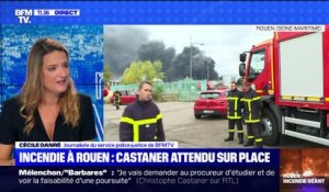 Incendie usine chimique à Rouen: Castaner sur place - 26/09