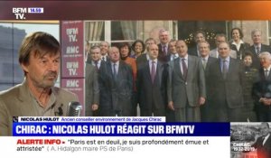 Nicolas Hulot rend hommage à Jacques Chirac, dont il a été conseiller environnement