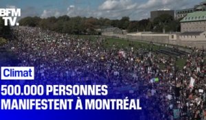 Climat: 500.000 personnes manifestent à Montréal
