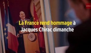 La France rend hommage à Jacques Chirac dimanche