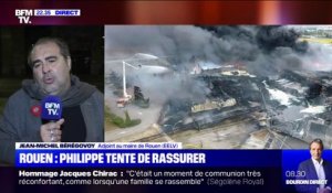 Incendie à Rouen: "Les maires ont été prévenus 12h après le début du sinistre, c'est inadmissible", déclare Jean-Michel Bérégovoy (EELV)