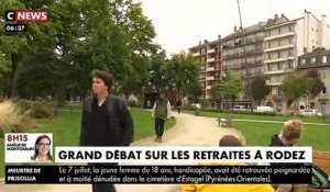 Emmanuel Macron ouvre le débat sur les retraites à Rodez