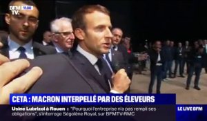 Emmanuel Macron aux éleveurs: "Je serai à vos côtés dans la durée"