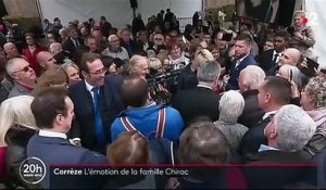 Corrèze : l'émotion de la famille Chirac