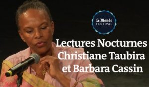 Lectures de Chritiane Taubira et Barbara Cassin - Nuit du Monde Festival