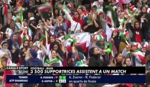 Iran : 3500 supportrices de foot assistent à un match