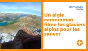 Un aigle cameraman filme les glaciers alpins pour les sauver