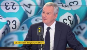 "Nous entourons la privatisation de la Française des jeux de toutes les garanties pour éviter qu'il y ait une addiction", assure Bruno Le Maire