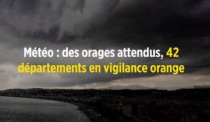 Météo : des orages attendus, 42 départements en vigilance orange