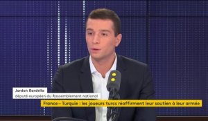 "Quand on est responsable politique on a une mission : unir les Français, les réconcilier. Et la première des réconciliations à faire est celle autour de la laïcité et autour des valeurs de la République", estime Jordan Bardella