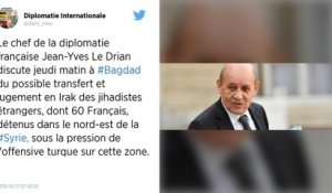 Jean-Yves Le Drian en Irak pour définir un dispositif pour juger les djihadistes de l’EI