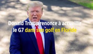 Donald Trump renonce à accueillir le G7 dans son golf en Floride