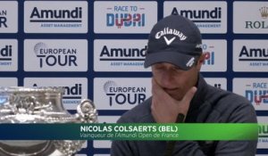 Amundi Open de France : la conférence de presse de Nicolas Colsaerts