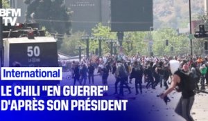 Le président du Chili déclare son pays "en guerre" après les émeutes et les pillages de ce week-end