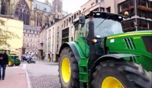 Les agriculteurs manifestent à Metz
