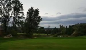 Aix. Le vent d'est malmene les arbres