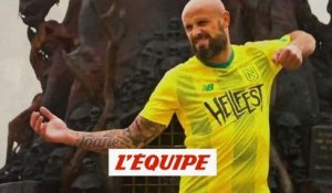 Le maillot du FC Nantes en mode Hellfest - Foot - WTF