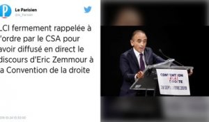 Le CSA a « fermement mis en garde LCI » pour avoir diffusé le discours d’Éric Zemmour