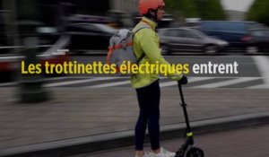 Les trottinettes électriques entrent dans le Code de la route