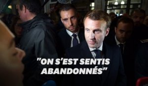 Macron interpellé par des habitants de Rouen après Lubrizol
