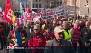 Réforme des retraites : une mobilisation moins suivie à Marseille