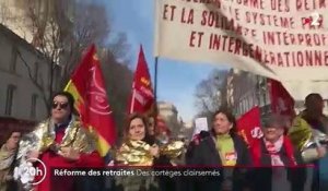 Manifestations contre la réforme des retraites : des cortèges clairsemés