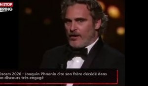 Oscars 2020 : Joaquin Phoenix cite son frère décédé dans  un discours très engagé (Vidéo)