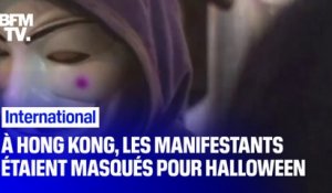 À Hong Kong, les manifestants ont défilé masqués pour Halloween