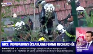 À Nice, les pompiers sont engagés dans une course contre-la-montre pour sauver une femme disparue dans un glissement de terrain