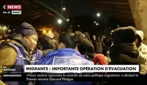 Camps de migrants à Paris : Des centaines de personnes en train d'être évacués depuis 6h ce matin au Nord Ouest de Paris