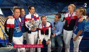 Fed Cup : les championnes françaises réagissent après leur victoire