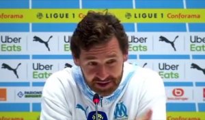 Football - Ligue 1 - André Villas-Boas après la victoire de l'OM contre l'OL