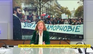 Étoile jaune dans la manifestation contre l'islamophobie : "Ça me choque profondément". L'eurodéputée Nathalie Loiseau dénonce une "relativisme scandaleux"  et insiste sur la "laïcité française salutaire"