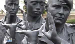 Emmanuel Macron inaugure un monument en mémoire des soldats morts