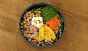 Salade de pois chiches et mangue