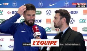 Giroud «J'ai beaucoup tenté ce soir» - Foot - Bleus