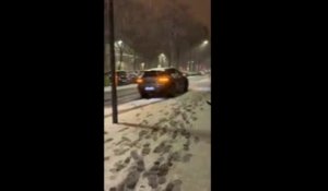 Les images des premières chutes de neige de la saison à Saint-Étienne