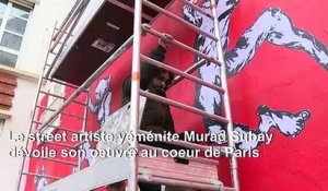 Ventes d'armes: un street artiste yéménite dévoile une fresque à Paris contre "l'hypocrisie internationale"