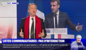 ÉDITO - Listes communautaires: "Emmanuel Macron se distingue de la droite et du Rassemblement national"