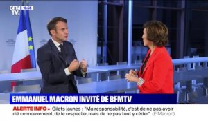 Retraites: "Dès que la réforme est votée, il faut que les nouveaux entrants rentrent dedans", déclare Emmanuel Macron