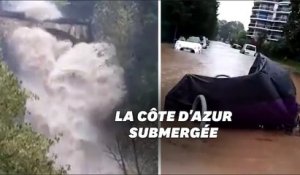 Les images impressionnantes des intempéries dans le Var et les Alpes-Maritimes