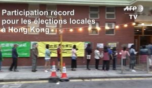 Elections à Hong Kong: forte participation des électeurs