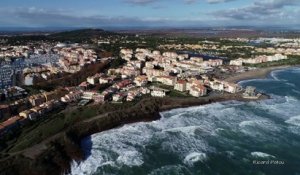 LE CAP D'AGDE - Coup de mer : vue du ciel !