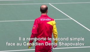 Tennis: Nadal offre à l'Espagne sa 6ème Coupe Davis
