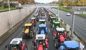 Les agriculteurs en détresse bloquent Paris