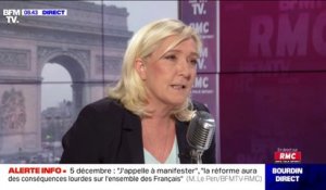 Marine Le Pen réclame "un référendum sur cette réforme des retraites"