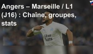 Angers – Marseille / L1 (J16) : Chaîne, groupes, stats