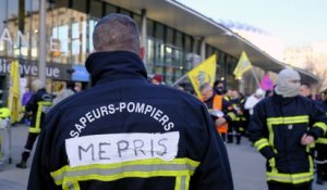 Les pompiers ont animé la manifestation à Annecy !
