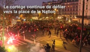Retraites: des heurts éclatent à Paris