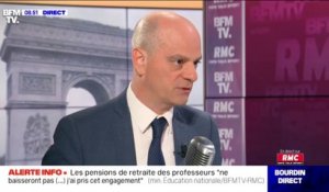 Retraites: Jean-Michel Blanquer évoque une augmentation des salaires et des primes pour les enseignants dès le 1er janvier 2021